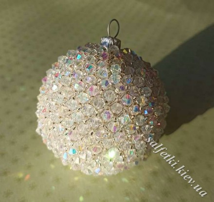 Новорічна кулька на ялинку &quot;Сяйво діаманту&quot; 6 см