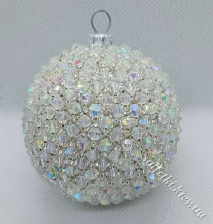Новорічна кулька на ялинку "Сяйво діаманту" 6 см