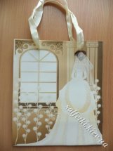 Пакет бумажный свадебный &quot;Невеста у окна&quot;