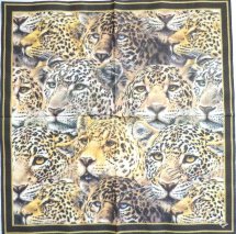 леопарды, фон 33 х 33 см