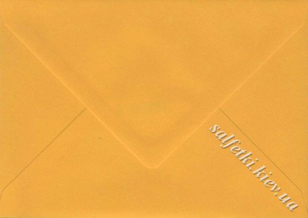 Конверт декоративний 100г/м2, 16х11,5 см жовтий сонячний