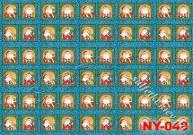 Декупажна карта - маленькі Діди Морози NY048, формат А4, 60 г/м2