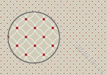 Декупажна карта - білий візерунок на сірому, червоні крапки BG217, формат А4, 60 г/м2