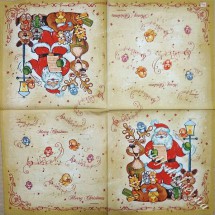 Серветка різдвяна пісня 33 х 33 см (ТС4818)