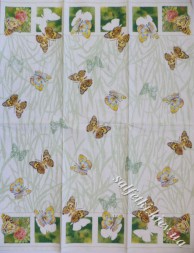 Серветка метелики в траві 33 х 42 см (ТБ0313(в))