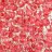 Бисер Preciosa 10/0, № 38397 Прозрачный с цветной полосой внутри, Розовый, Круглый 10г.