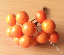 Кульки (ягоди) на дроті оранжеві пучок