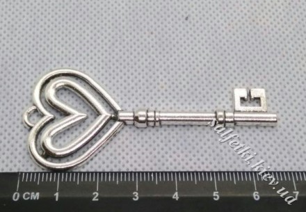 Ключ старовинний №17 (сердечко) срібло