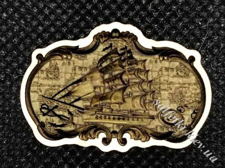 Печатка фігурна Корабель з ручкою