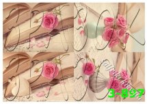 Декупажна карта - натюрморти з трояндами 3-897, формат А4, 60 г/м2