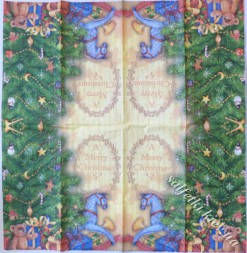 Серветка іграшки під ялинкою 33 х 33 см (ТС3267)