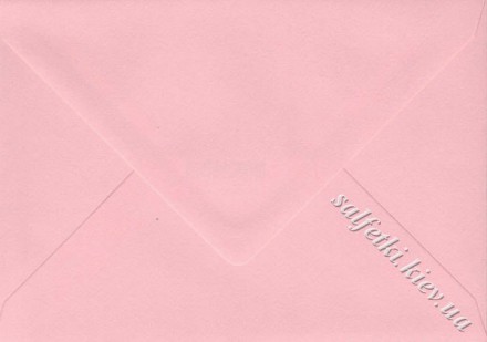 Конверт декоративний 100г/м2, 16х11,5 см рожевий