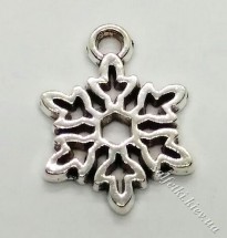 Снежинка-подвеска 005 состаренное серебро 1 шт.