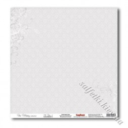 Бумага для скрапбукинга Свадебная коллекция - серый 2