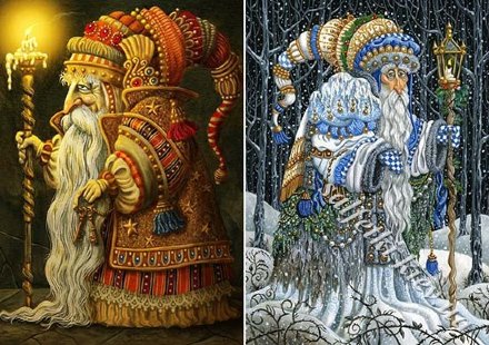 Декупажна карта - казкові діди NY137, формат А4, 60 г/м2