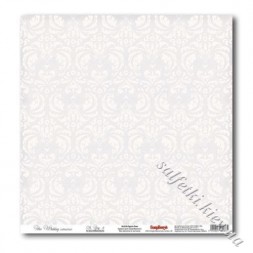 Бумага для скрапбукинга Свадебная коллекция - серый 4