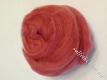 Felting wool 25g №125208 DUSTY PINK combed ribbon