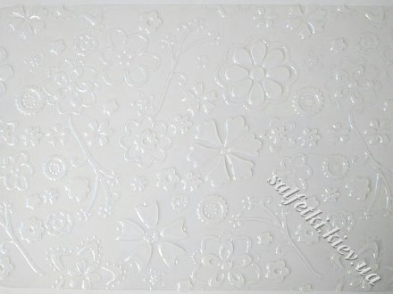 Текстурний лист для полімерної глини - Квітковий - 2