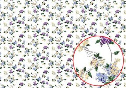 Декупажна карта - фон бузок BG025, формат А4, 60 г/м2