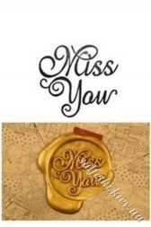 Stamp "Miss You" without pen