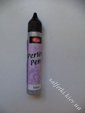 Perlen-Pen жемчуг-эффект 25мл СЕРЕБРО