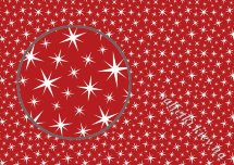 Декупажна карта - зірки на червоному NY156, формат А4, 60 г/м2