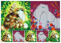 Декупажна карта - коти 9-941, формат А4, 60 г/м2