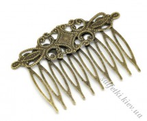 Comb with filigree (hairpin) - 1 bronze 65 mm