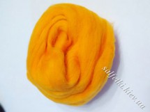Wool for felting 25g №125216 HOT-YELLOW combed tape