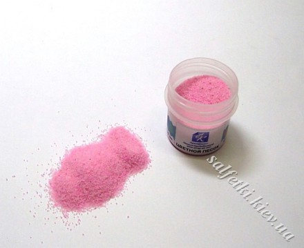 Цветной песок светло-розовый