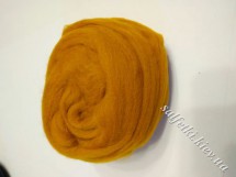 Wool for felting 25g №125217 MUSTARD combed tape