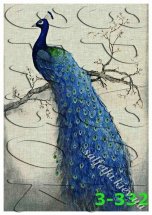 Декупажна карта - павич 3-332, формат А4, 60 г/м2